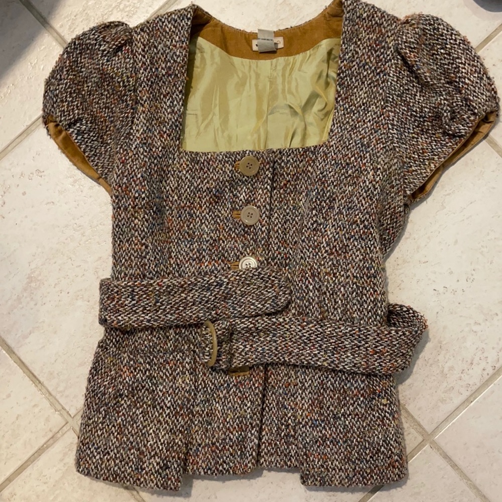Tweed Anthro blazer